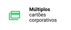 Múltiplos cartões corporativos
